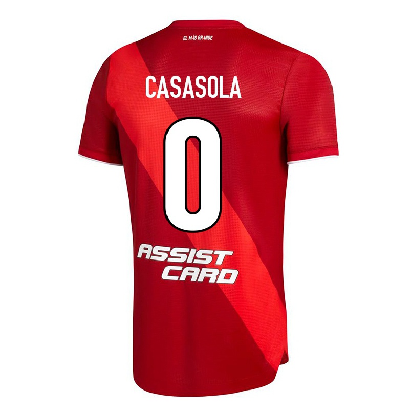 Herren Fußball Nahuel Ignacio Casasola #0 Rot Auswärtstrikot Trikot 2021/22 T-shirt