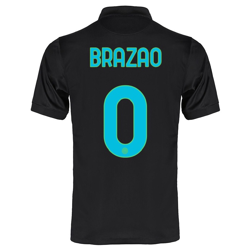 Herren Fußball Gabriel Brazao #0 Schwarz Ausweichtrikot Trikot 2021/22 T-shirt