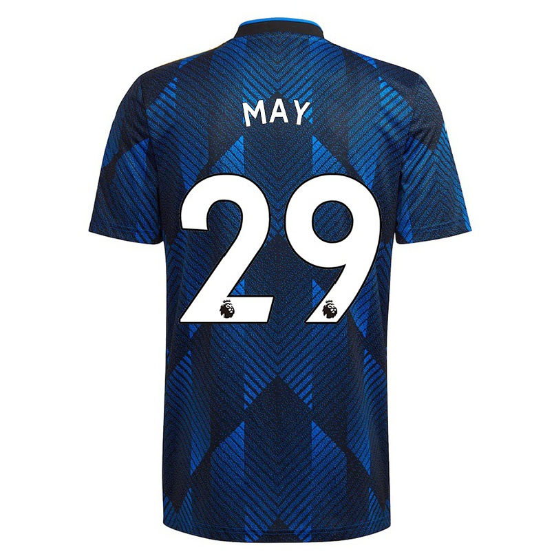 Herren Fußball Rebecca May #29 Dunkelblau Ausweichtrikot Trikot 2021/22 T-shirt