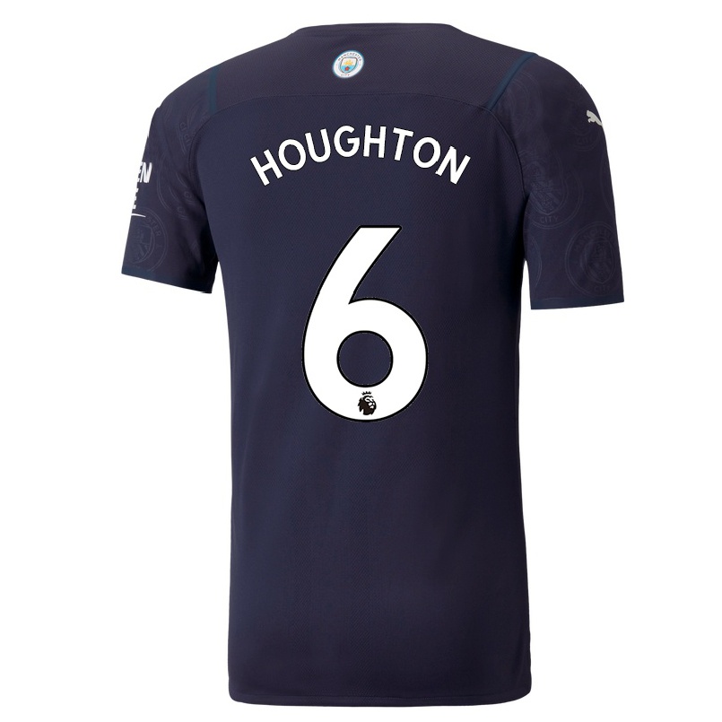 Herren Fußball Steph Houghton #6 Dunkelblau Ausweichtrikot Trikot 2021/22 T-shirt