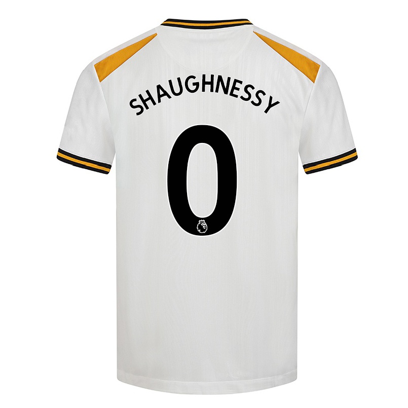 Herren Fußball Joe O'shaughnessy #0 Weiß Gelb Ausweichtrikot Trikot 2021/22 T-shirt