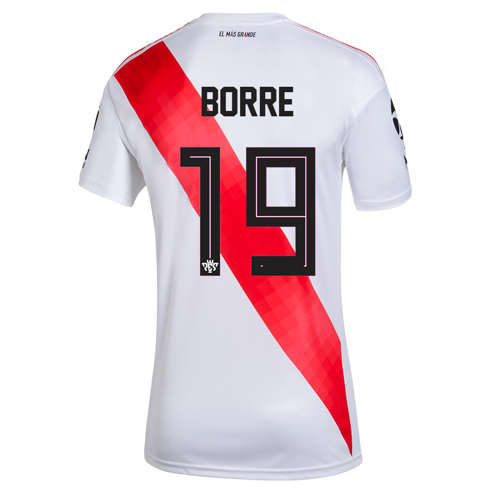 Herren Fußball Santos Borre #19 Heimtrikot Weiß Trikot 2020/21 Hemd