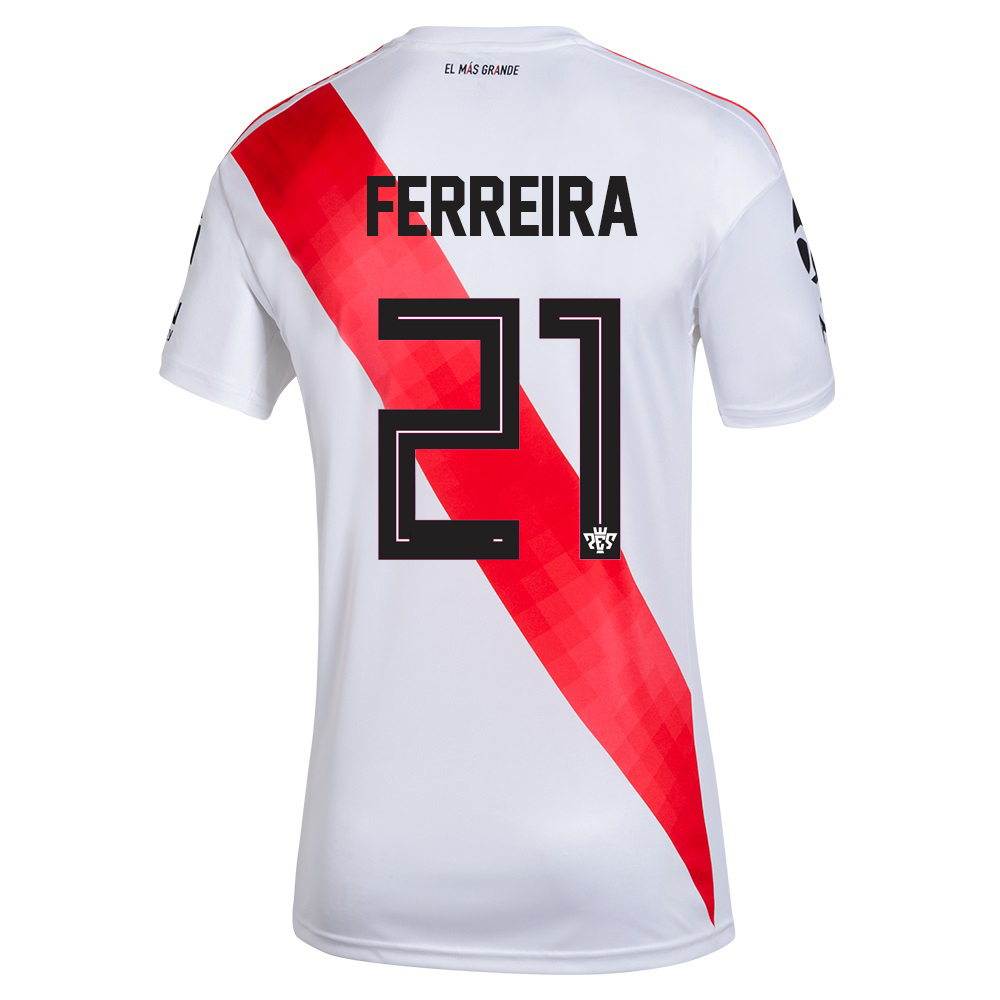 Herren Fußball Cristian Ferreira #21 Heimtrikot Weiß Trikot 2020/21 Hemd