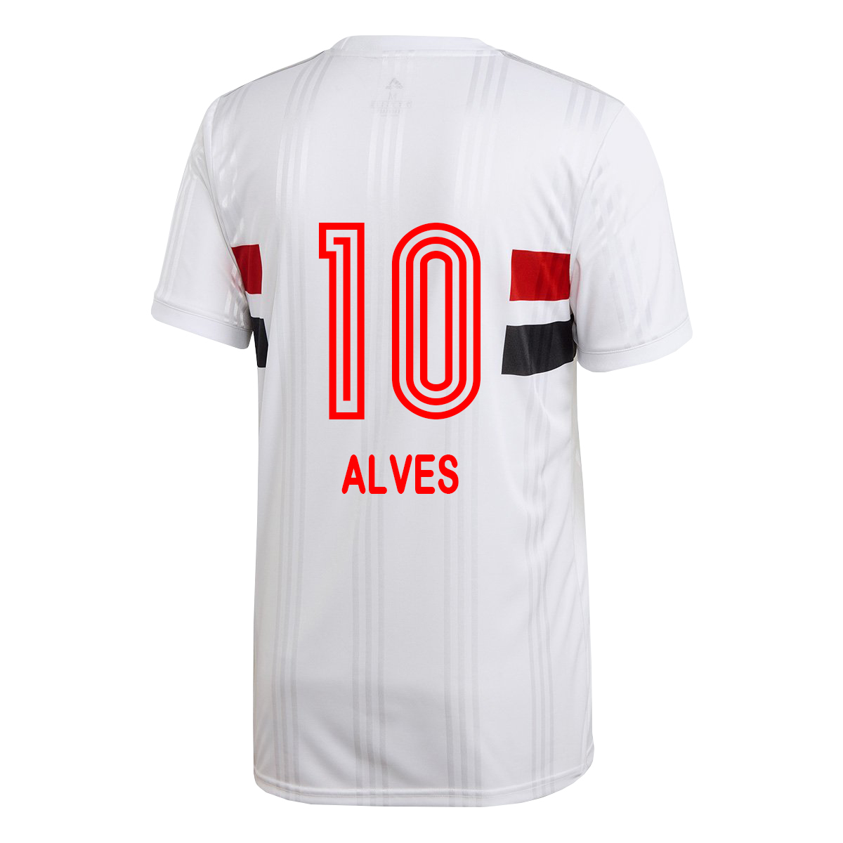 Herren Fußball Dani Alves #10 Heimtrikot Weiß Trikot 2020/21 Hemd