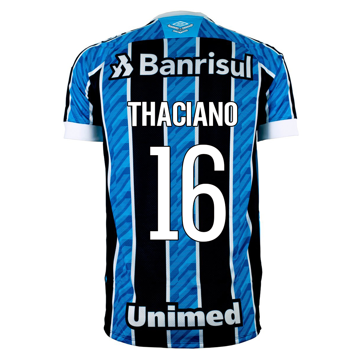 Herren Fußball Thaciano #16 Heimtrikot Blau Trikot 2020/21 Hemd