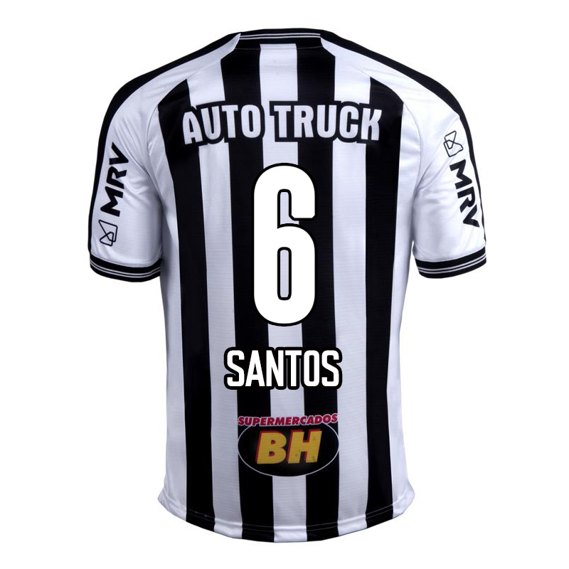 Herren Fußball Fabio Santos #6 Heimtrikot Schwarz Weiß Trikot 2020/21 Hemd