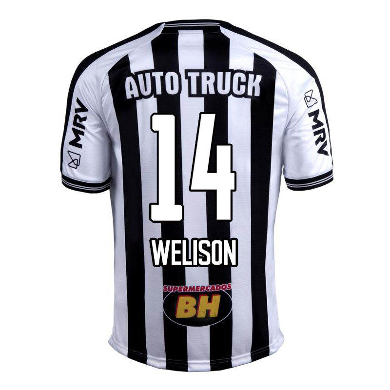 Herren Fußball Jose Welison #14 Heimtrikot Schwarz Weiß Trikot 2020/21 Hemd