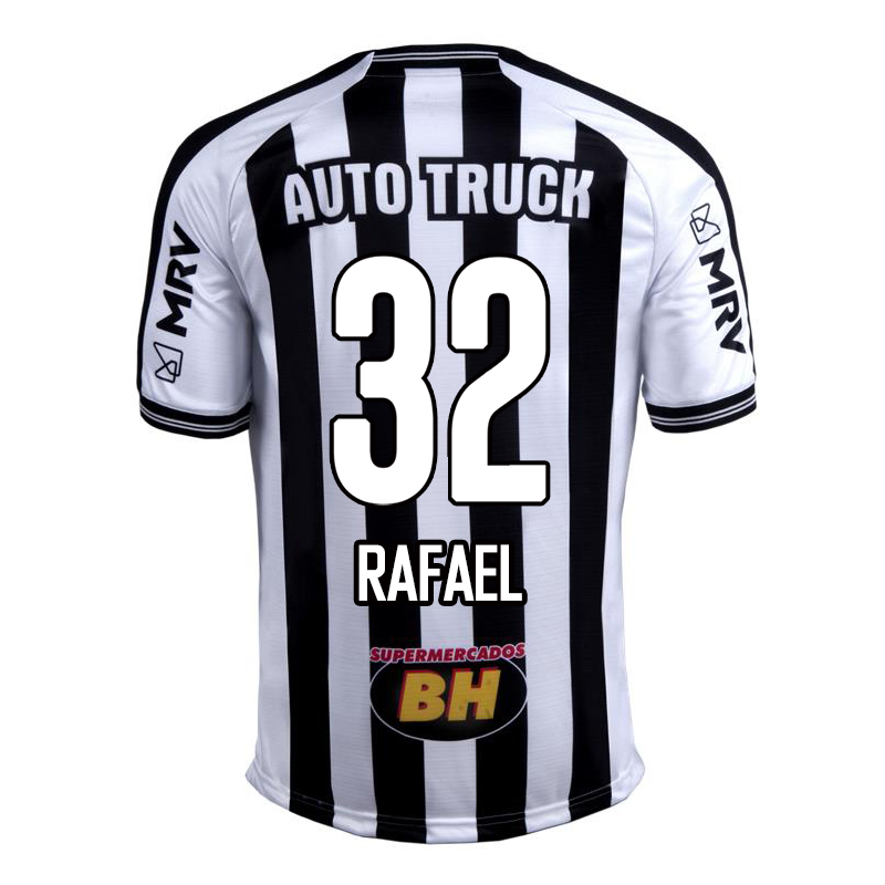 Herren Fußball Rafael #32 Heimtrikot Schwarz Weiß Trikot 2020/21 Hemd