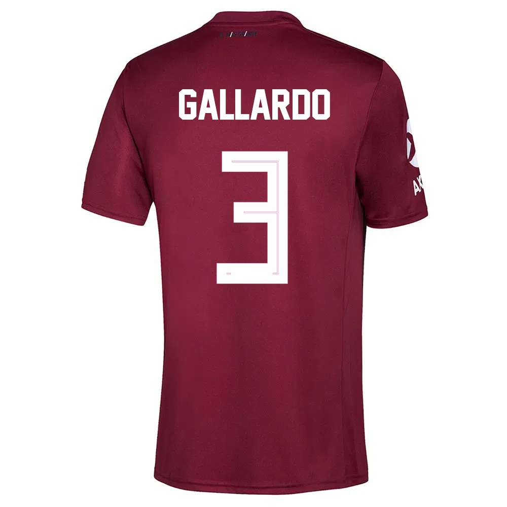 Herren Fußball Nahuel Gallardo #3 Auswärtstrikot Burgund Trikot 2020/21 Hemd