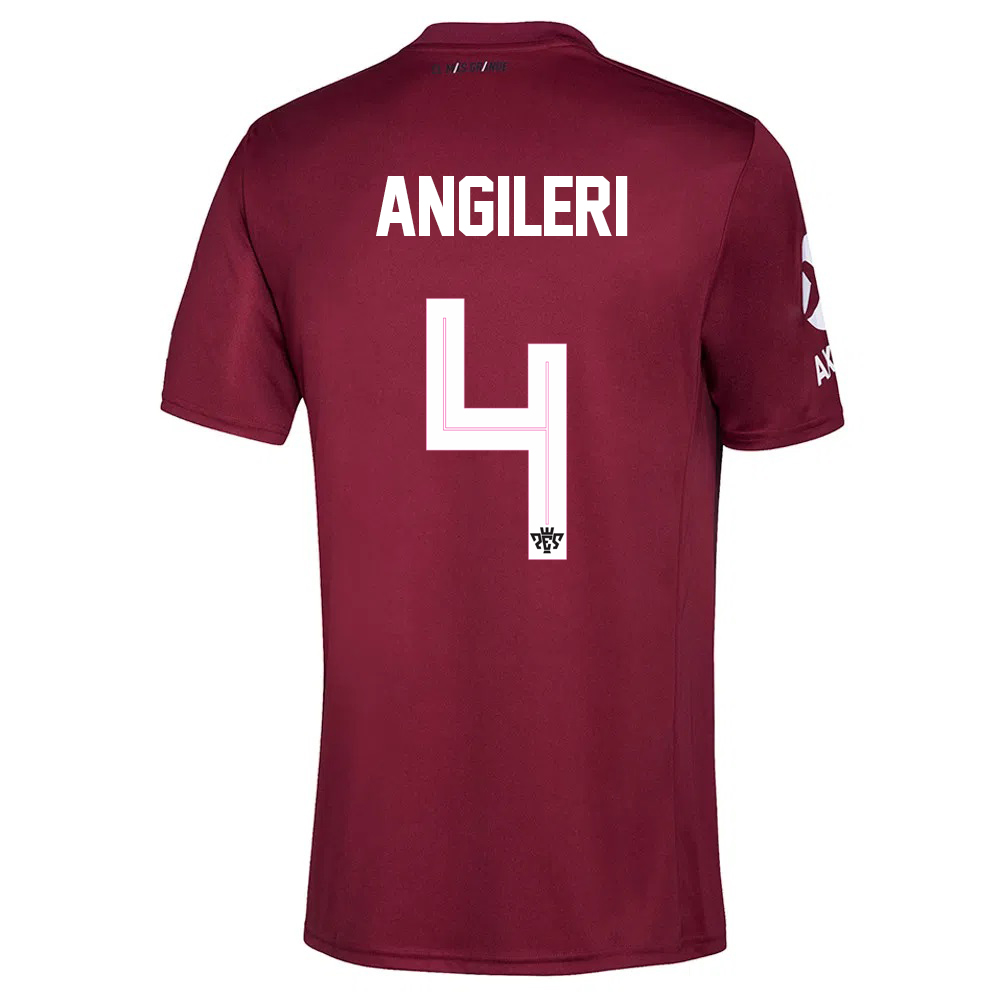 Herren Fußball Fabrizio Angileri #4 Auswärtstrikot Burgund Trikot 2020/21 Hemd