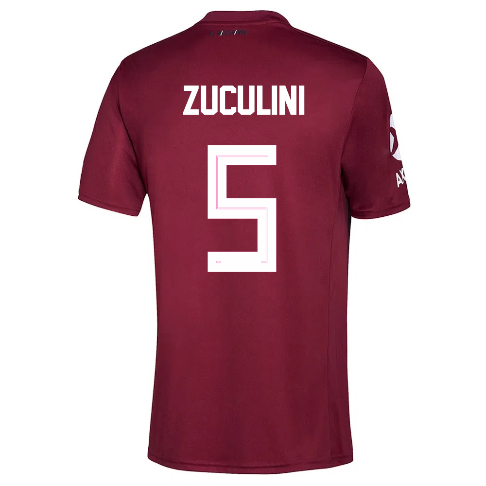 Herren Fußball Bruno Zuculini #5 Auswärtstrikot Burgund Trikot 2020/21 Hemd