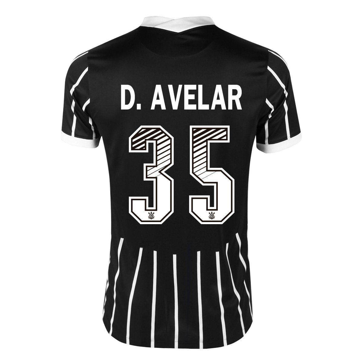 Herren Fußball Danilo Avelar #35 Auswärtstrikot Schwarz Trikot 2020/21 Hemd