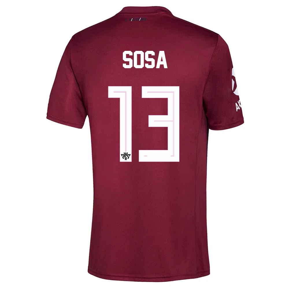 Herren Fußball Santiago Sosa #13 Auswärtstrikot Burgund Trikot 2020/21 Hemd