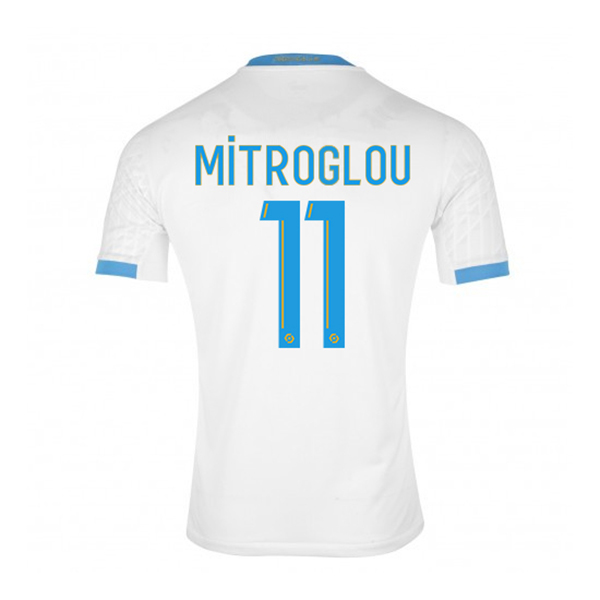 Herren Fußball Konstantinos Mitroglou #11 Heimtrikot Weiß Blau Trikot 2020/21 Hemd