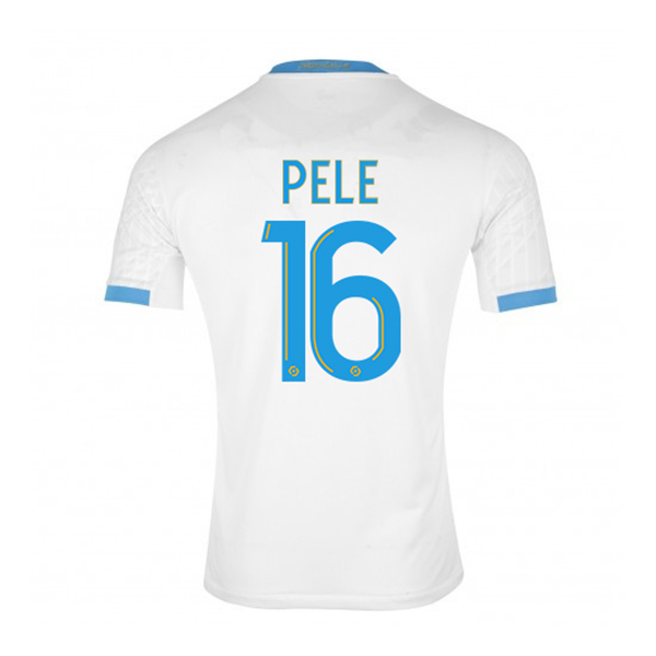 Herren Fußball Yohann Pele #16 Heimtrikot Weiß Blau Trikot 2020/21 Hemd