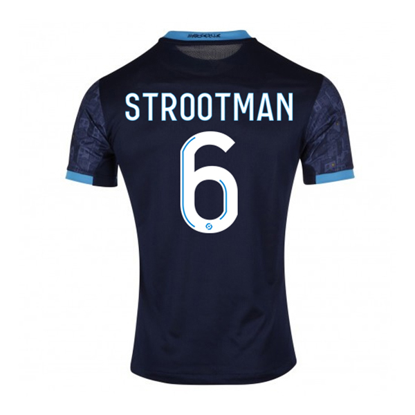 Herren Fußball Kevin Strootman #6 Auswärtstrikot Dunkelheit Trikot 2020/21 Hemd
