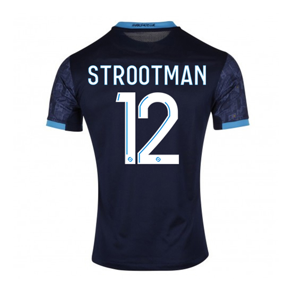 Herren Fußball Kevin Strootman #12 Auswärtstrikot Dunkelheit Trikot 2020/21 Hemd