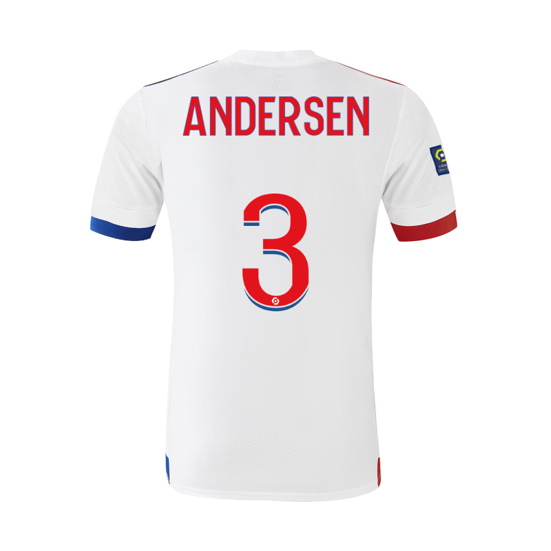 Herren Fußball Joachim Andersen #3 Heimtrikot Weiß Trikot 2020/21 Hemd