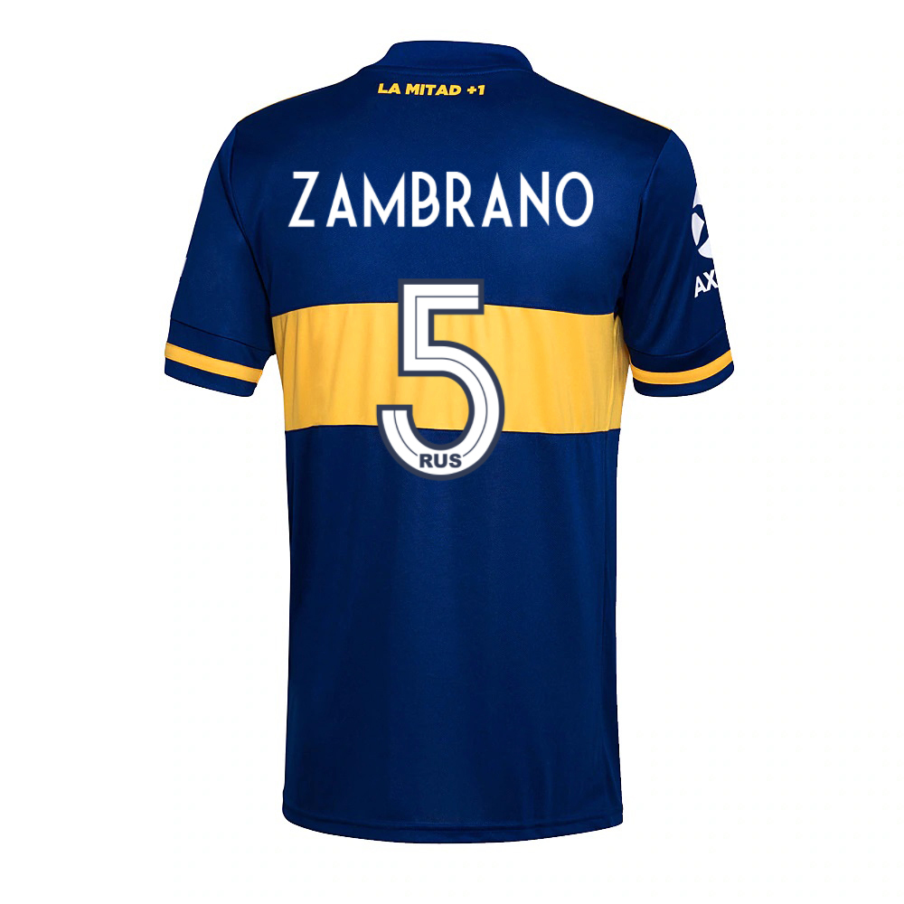 Herren Fußball Carlos Zambrano #5 Heimtrikot Königsblau Trikot 2020/21 Hemd