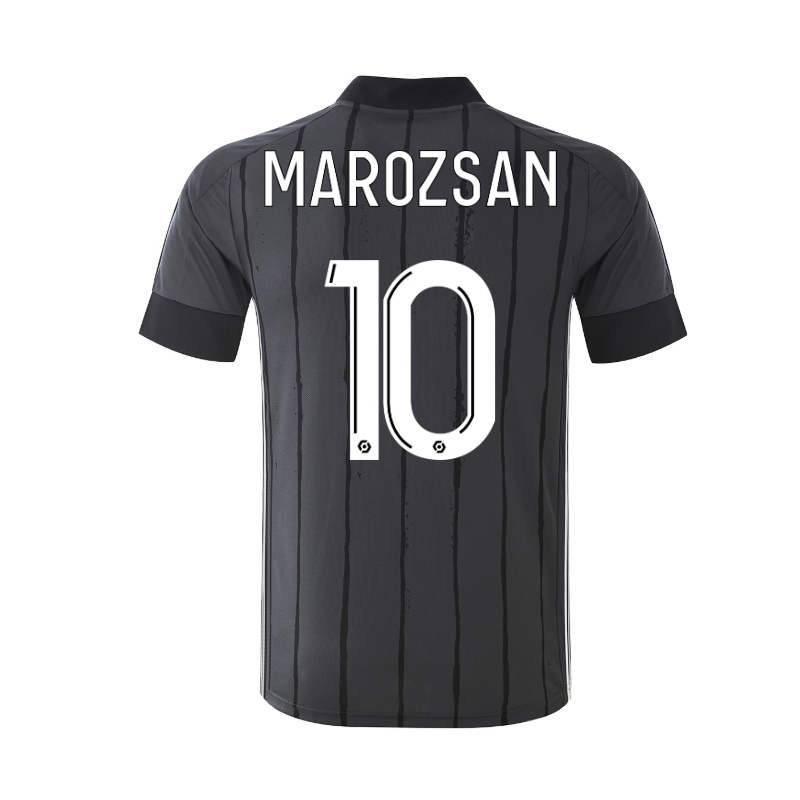 Herren Fußball Dzsenifer Marozsan #10 Auswärtstrikot Grau Trikot 2020/21 Hemd
