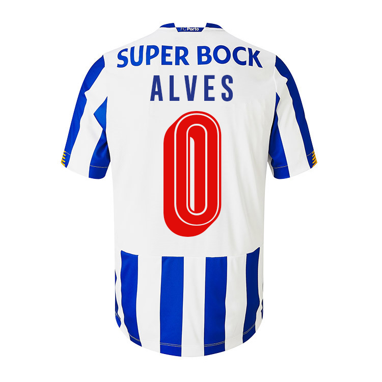 Herren Fußball Vana Alves #0 Heimtrikot Weiß Blau Trikot 2020/21 Hemd