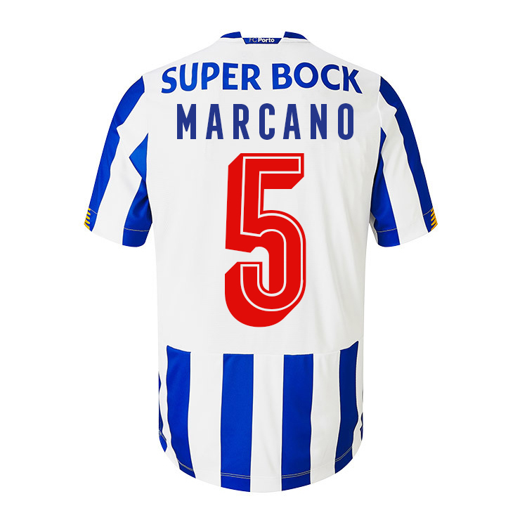 Herren Fußball Ivan Marcano #5 Heimtrikot Weiß Blau Trikot 2020/21 Hemd