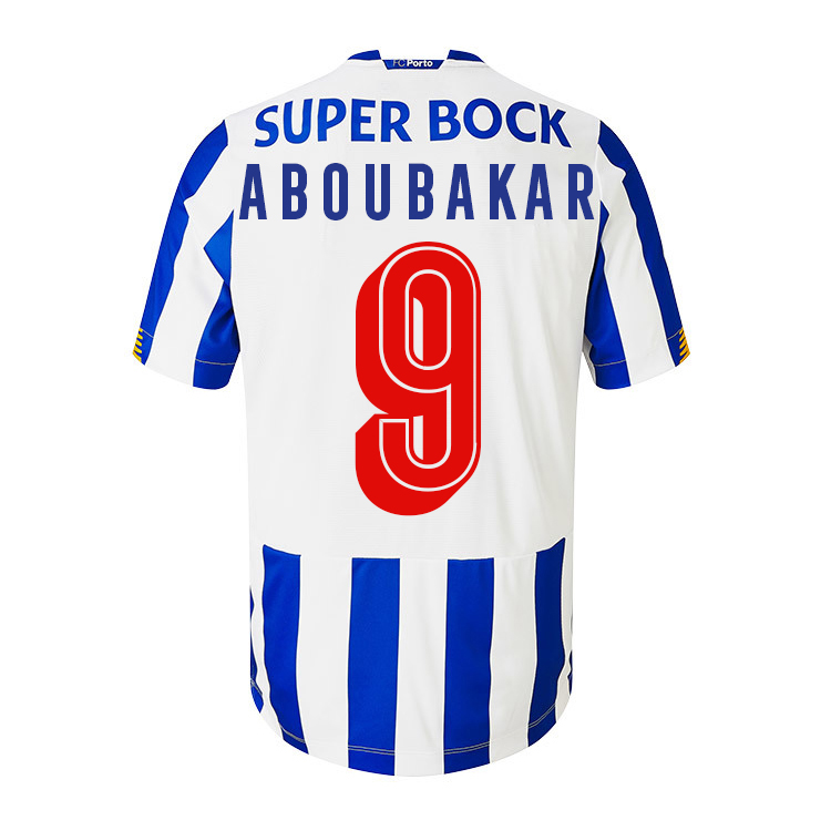 Herren Fußball Vincent Aboubakar #9 Heimtrikot Weiß Blau Trikot 2020/21 Hemd