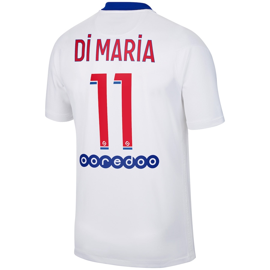 Herren Fußball Angel Di Maria #11 Auswärtstrikot Weiß Trikot 2020/21 Hemd