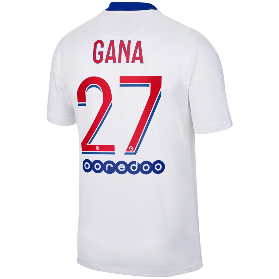 Herren Fußball Idrissa Gueye #27 Auswärtstrikot Weiß Trikot 2020/21 Hemd