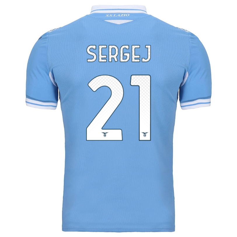 Herren Fußball Sergej Milinkovic-savic #21 Heimtrikot Weiß Trikot 2020/21 Hemd