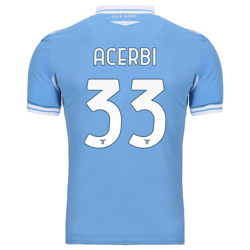 Herren Fußball Francesco Acerbi #33 Heimtrikot Weiß Trikot 2020/21 Hemd