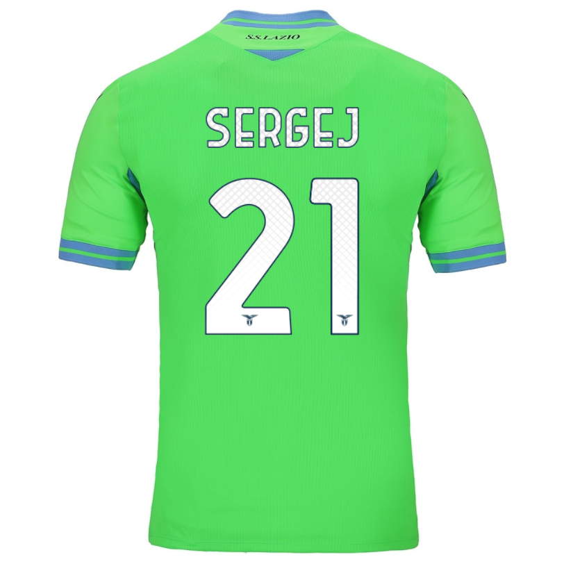 Herren Fußball Sergej Milinkovic-savic #21 Auswärtstrikot Grün Trikot 2020/21 Hemd