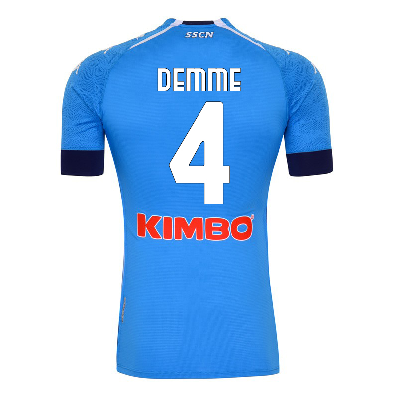 Herren Fußball Diego Demme #4 Heimtrikot Blau Trikot 2020/21 Hemd
