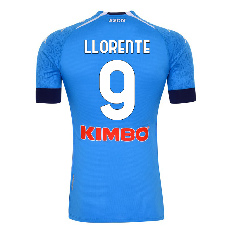 Herren Fußball Fernando Llorente #9 Heimtrikot Blau Trikot 2020/21 Hemd