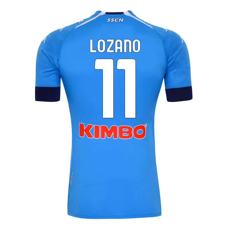 Herren Fußball Hirving Lozano #11 Heimtrikot Blau Trikot 2020/21 Hemd