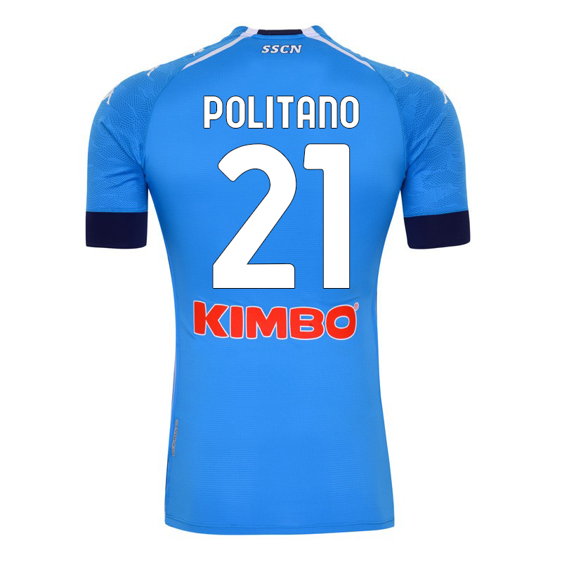 Herren Fußball Matteo Politano #21 Heimtrikot Blau Trikot 2020/21 Hemd