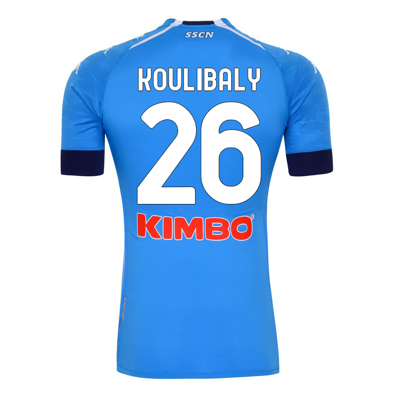 Herren Fußball Kalidou Koulibaly #26 Heimtrikot Blau Trikot 2020/21 Hemd