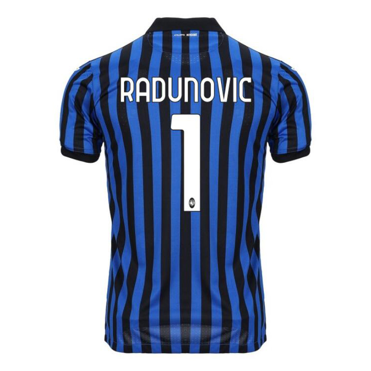 Herren Fußball Boris Radunovic #1 Heimtrikot Blau Schwarz Trikot 2020/21 Hemd
