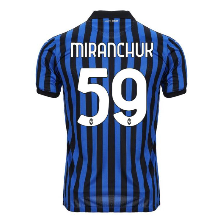 Herren Fußball Aleksey Miranchuk #59 Heimtrikot Blau Schwarz Trikot 2020/21 Hemd