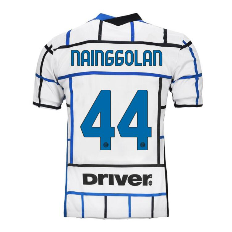 Herren Fußball Radja Nainggolan #44 Auswärtstrikot Weiß Blau Trikot 2020/21 Hemd