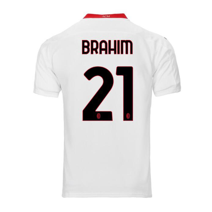 Herren Fußball Brahim Diaz #21 Auswärtstrikot Weiß Trikot 2020/21 Hemd