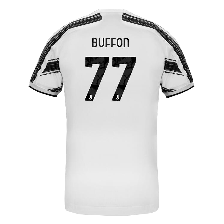 Herren Fußball Gianluigi Buffon #77 Heimtrikot Weiß Trikot 2020/21 Hemd