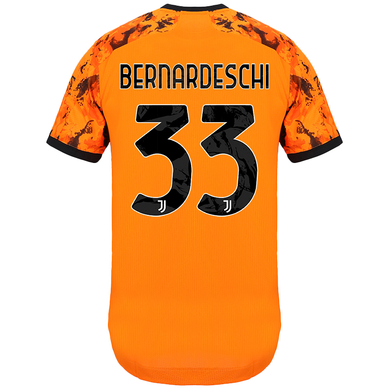 Herren Fußball Federico Bernardeschi #33 Ausweichtrikot Orange Trikot 2020/21 Hemd