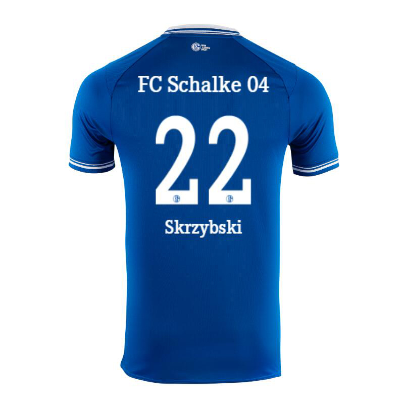 Herren Fußball Steven Skrzybski #22 Heimtrikot Blau Trikot 2020/21 Hemd
