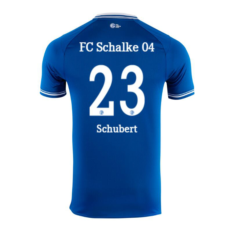 Herren Fußball Markus Schubert #23 Heimtrikot Blau Trikot 2020/21 Hemd