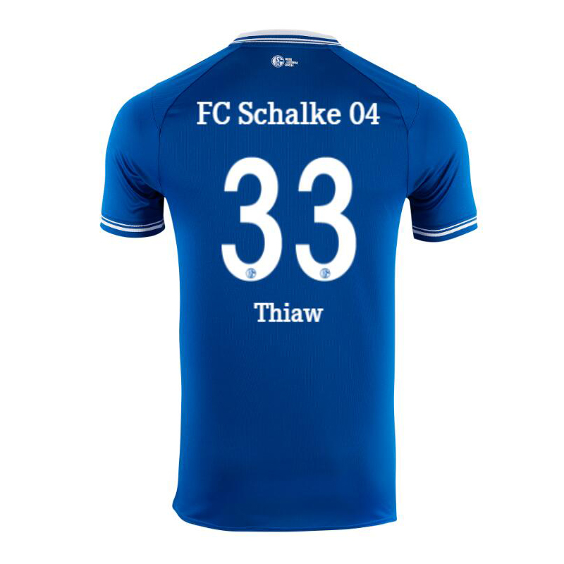 Herren Fußball Malick Thiaw #33 Heimtrikot Blau Trikot 2020/21 Hemd
