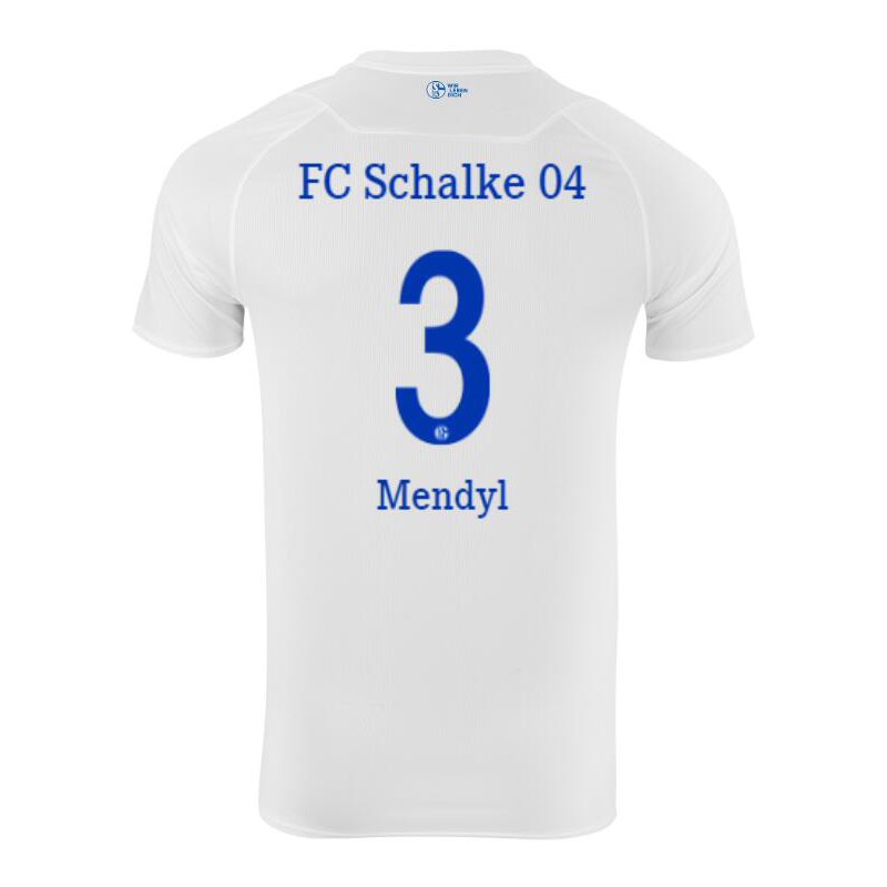 Herren Fußball Hamza Mendyl #3 Auswärtstrikot Weiß Trikot 2020/21 Hemd
