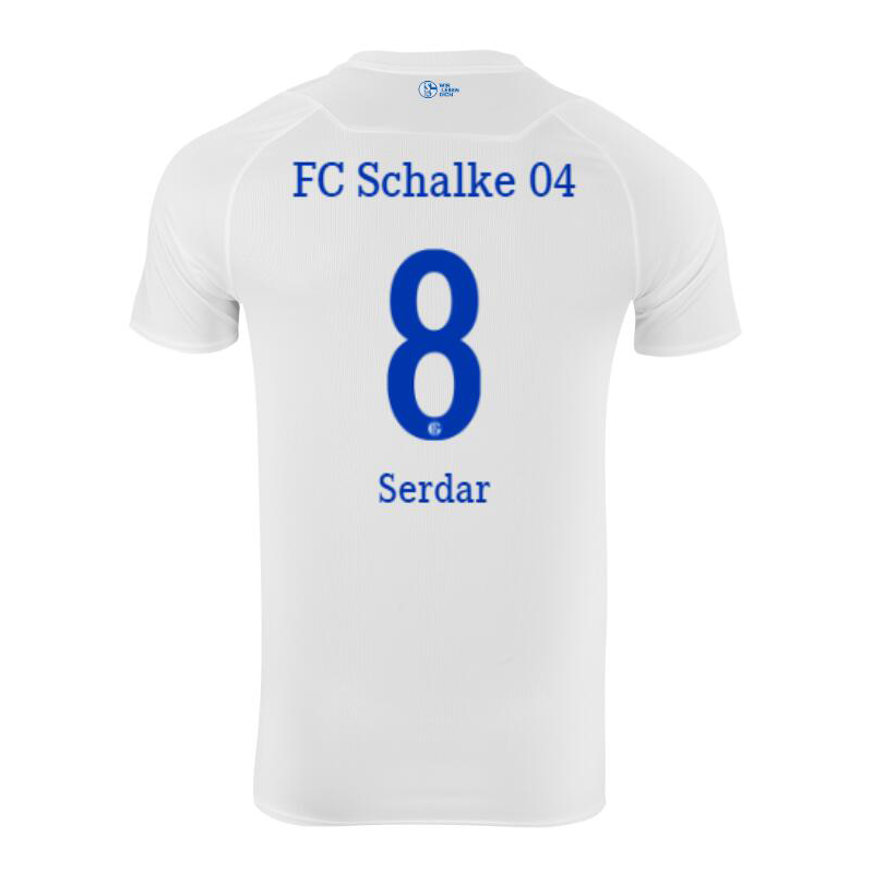 Herren Fußball Suat Serdar #8 Auswärtstrikot Weiß Trikot 2020/21 Hemd