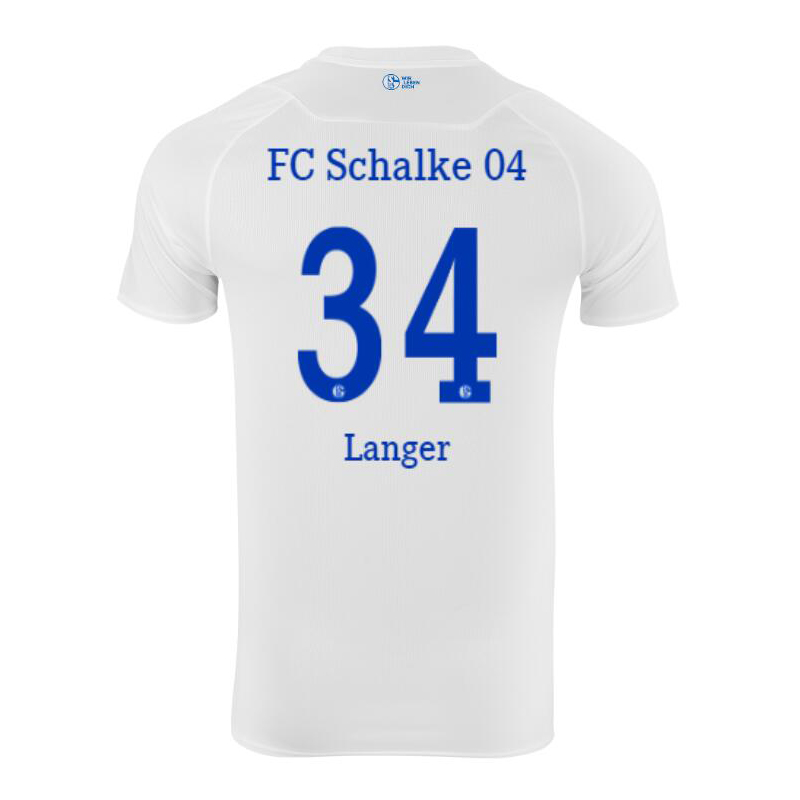Herren Fußball Michael Langer #34 Auswärtstrikot Weiß Trikot 2020/21 Hemd