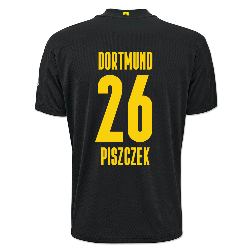 Herren Fußball Lukasz Piszczek #26 Auswärtstrikot Schwarz Trikot 2020/21 Hemd